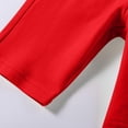 thumbnail image 4 of FSYBOA Boys Cotton Shorts, Elastic Waist Drawstring Casual Knee Length Athletic Shorts Red Size 5-6 T, 4 of 6