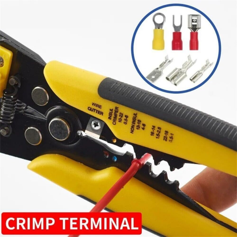 Multifunctional Wire Stripping Pliers 5-in-1 Adjustable Wire Stripper Tool With Cutting Crimping For Efficient Electrical Work