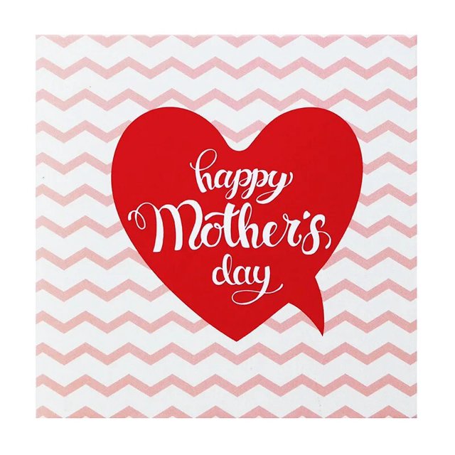 MINI tarjeta de felicitación cuadrada para el día de la madre, tarjeta personalizada, cartón, corazón de amor, tarjeta pequeña de felicitación, 8,5x8,5 cm