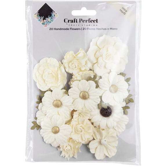 Craft Perfect Grad Flower Pack-Ivory
