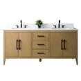 thumbnail image 6 of Vanity Art 72” Double Sink Bathroom Vanity Cabinet with Engineered Marble Countertop, 6 of 12