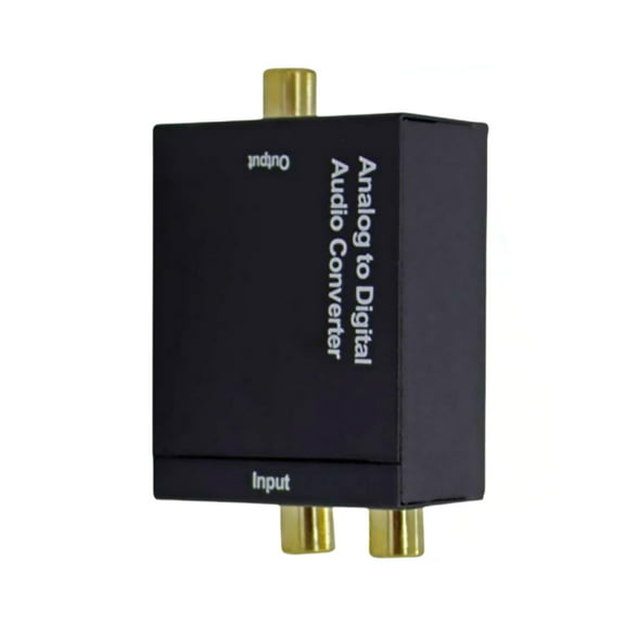 CSYANXING Analog RCA to Digital Coaxial Optical Audio Converter Aluminum 24-bit S/PDIF for MP3 DVD TV Home Theater System with Cables