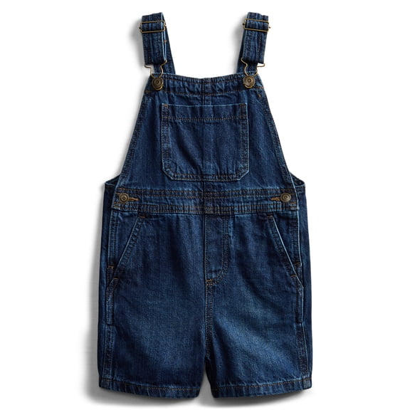 Wonder Nation Toddler Boys Denim Shortalls, Sizes 12M-5T