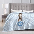 thumbnail image 4 of Tufts University Logo Fleece Blanket, Very Soft Microfiber Flannel Blanket for Couch Warm and Cozy for All Seasons, 4 of 6