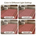 thumbnail image 7 of ODIKA 2'x3' Brick Red Check Geometric Striped Washable Accent Rug Horizontal Banded Layout With Rounded Motifs Square Checkerboard Pet Friendly, Bedside Mat for Bedroom, Nursery, RV, 7 of 7