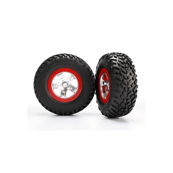 Traxxas 5873R S1 Mounted Racing Tire Slash Frt Rr Slash TRA5873R