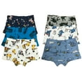 thumbnail image 6 of B&Q Cozy Cotton Boxer Briefs for Little Boys - 6-Pack Assortment - Sizes 4T to 8T, 6 of 6