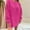 Hot Pink, variant on FDGIU Women's Oversized Sweater, Ribbed Knit Crewneck Pullover, Casual Loose Long Sleeve Tops Comfy Knitted Lightweight