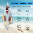 thumbnail image 4 of GZHJMY Beach Towel for Women Girls, Baby Bear Bathing Bath Towel, Oversized Lightweight Sport Towel, 31x51 Inch, 4 of 7