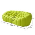 thumbnail image 2 of Sodrens 79.53" Bubble Couch,Modern Oversize Lazy Floor Sofa,Curved Football Sofa for Living Room,Office,Apartment,No-Assembly,Fluorescent Green, 2 of 7