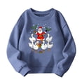 thumbnail image 4 of Birdeem Chandail à Capuchon de Noël pour Enfants, Manches Longues Imprimés Décontracté Ample Doublé Polaire Chaud Col Rond Tenue, 4 of 4