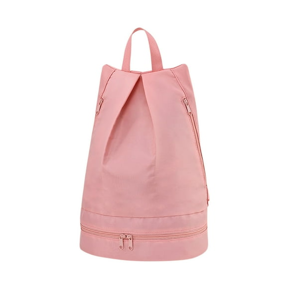 D-592 Pink Swimming Backpack Multi Layer Dry Wet Separation For Fitness Travel Shoe Storage #L9x76