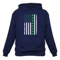 thumbnail image 1 of Tstars Mens Gift for St Patricks Day Big Irish American Flag with Clovers St Patricks Day Cool Shirts Gift for Him Irish Shirt Pride Proud Irish Hoodie, 1 of 5