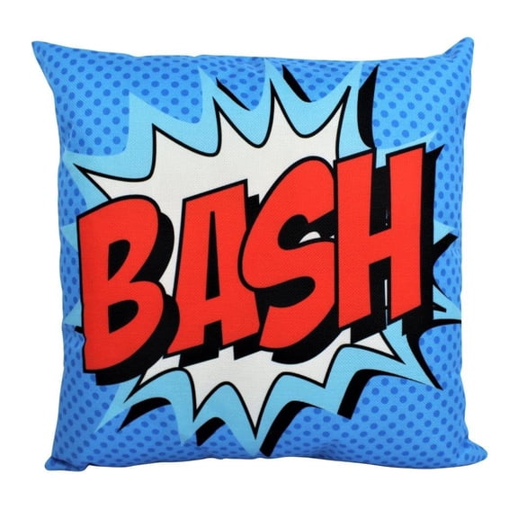 BASH | Anime | Fun Gifts | Pillow Cover | Home Decor | Superhero | Happy Birthday | Kids Room | Red Throw PIllow | Kids Decor | Room Decor