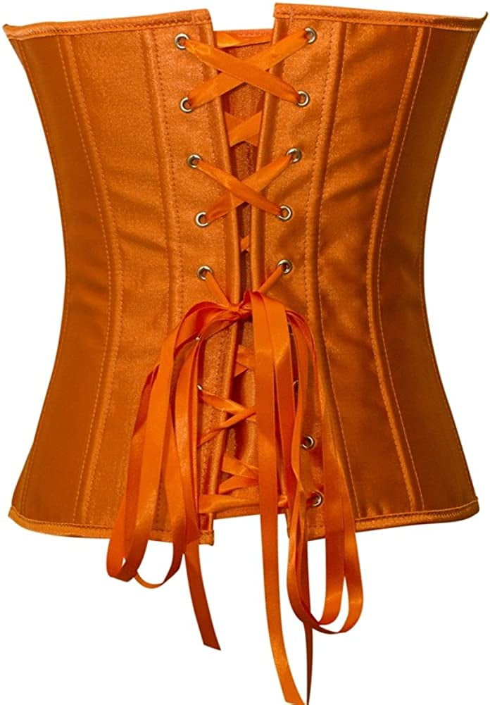 Fashion (Orange)HAOYUAN Sexy Hollow Out Bandage PU Leather Corset