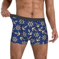 thumbnail image 2 of Kdxio Men's Boxer Briefs with Anchors and Nautical Print - Comfortable and Breathable Underwear for Everyday Wear, 2 of 7