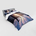 thumbnail image 2 of Ambesonne Forest Bedding Set 4 Pcs, Sunset at Wintertime, Queen, Brown White, 2 of 2