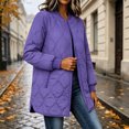 thumbnail image 5 of Women's Quilted Jacket Lightweight Zipper Fall Winter Coats Thermal Padded Puffer Jacket Loose Casual Outerwear with Pockets, 5 of 9