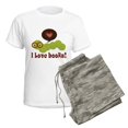 thumbnail image 5 of CafePress - I Love Books Bookworm Women's Light Pajamas - Women's Short Sleeve Print T-Shirt and Pants Light Cotton Pajama Set, 5 of 7