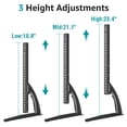thumbnail image 6 of MOUNT PRO Universal Table Top TV Stand for Most 27 to 55 inch Screens, Premium Metal TV Legs Holds up to 88 lbs, Max VESA 800x400mm, 6 of 8