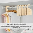 thumbnail image 3 of Baby Clothes Divider, 7PCS Set Nursery Decor Hanger Divider Multifunctional Practical Sturdy Boxwood Cute Pattern  for Supermarkets, 3 of 7