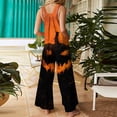thumbnail image 6 of Womens Fall Fashion Jumpsuit Spooky Season Casual Overalls Wide Leg Pants with Pockets, Halloween Trick or Treat Party Costume 4XL, 6 of 7