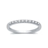 Forever Bride White Gold Diamond Wedding Ring 1/10 Carat