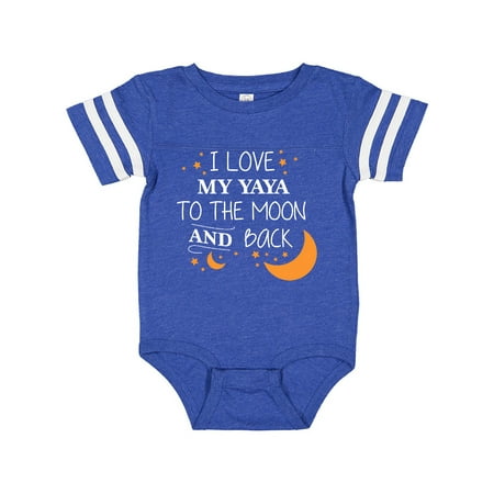 

Inktastic I Love My Yaya To The Moon and Back Gift Baby Boy or Baby Girl Bodysuit