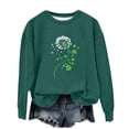 thumbnail image 4 of St Patrick Tops For Kids Crew Neck Long Sleeve Festival Print Sweatshirts Casual Loose Pullover Tops (1-2 Years, Green-C), 4 of 5