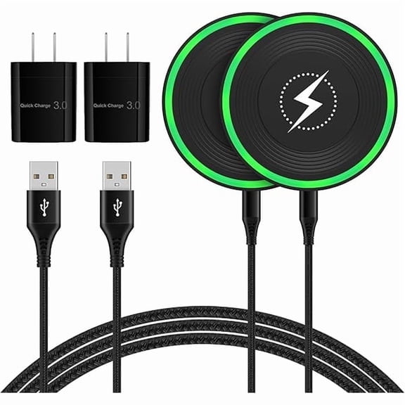 xixishop Wireless Charger Fast Charging Pad Android Phone Cargador para Adapter