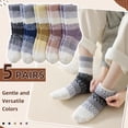thumbnail image 4 of Womens Fuzzy Socks Soft Cozy Fluffy Slipper Socks Winter Warm Plush Sleeping Christmas Socks 5 Pairs, 4 of 6
