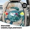 thumbnail image 4 of Goofa Watercolor Sea Turtle Pattern Car Back Seat Protector for Kids (2 Pack) ,Anti-kick Storage Mat for Car Seats,Shields from Footprints, 4 of 6