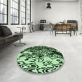 thumbnail image 3 of Ahgly Company Indoor Rectangle Patterned Light Green Area Rugs, 8' x 12', 3 of 6