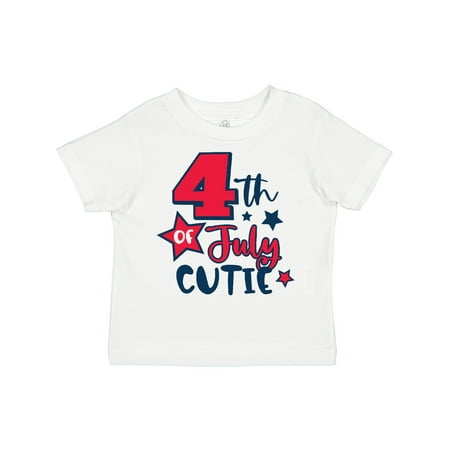 

Inktastic 4th of July Cutie with Stars Gift Toddler Boy or Toddler Girl T-Shirt