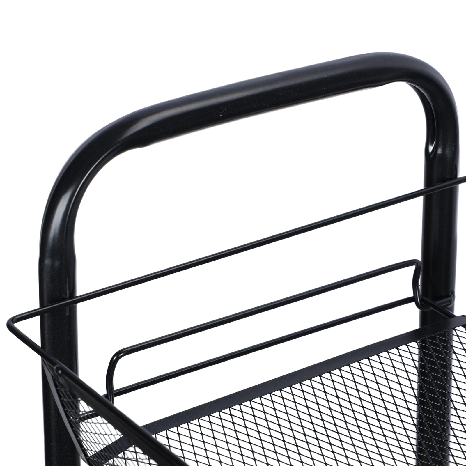 TidBay Fruit Vegetable Storage Basket, 5 Tier Stackable Metal Mesh Storage Basket with 360 Degree Wheels, Fruit Vegetable Produce Basket Storage Organizer for Kitchen, Pantry, Bathroom