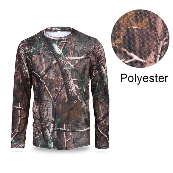 Camiseta de Manga Larga Hombre, Camiseta de Manga Larga para Hombres Ropa de Secado Rápido para Acampar Deportes Al Aire Libre, 3 Tama?os(XL) Ecomeon no