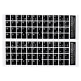 thumbnail image 1 of Unique Bargains French Keyboard Stickers Universal Keyboard Cover Smooth, Black Background White Lettering 4 Pack, 1 of 5