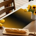 thumbnail image 2 of Placemats Set of 4, Ombre Black Orange Placemats Set of 4, Gradient Color Tablemats Washable Placemat Table Decoration for Kitchen Table Dinner Party Home Decor Indoor Outdoor 13x19 Inch, 2 of 8