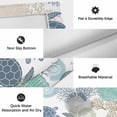 thumbnail image 6 of Ocean Turtle Outdoor Rug for Patio/Deck/Porch, Non-Slip Large Area Rug 5 x 7 Ft, Nautical Sea Coral Conch Shells Watercolor Indoor Outdoor Rugs Washable Area Rugs, Camping Rug Carpet Runner, 6 of 8