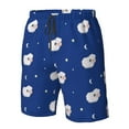 thumbnail image 4 of Logiee Moon Lamb Print Mens Swim Trunks Quick Dry Board Shorts,Breathable Hawaii Beach Shorts Swimwear Bathing Suits-Medium, 4 of 6