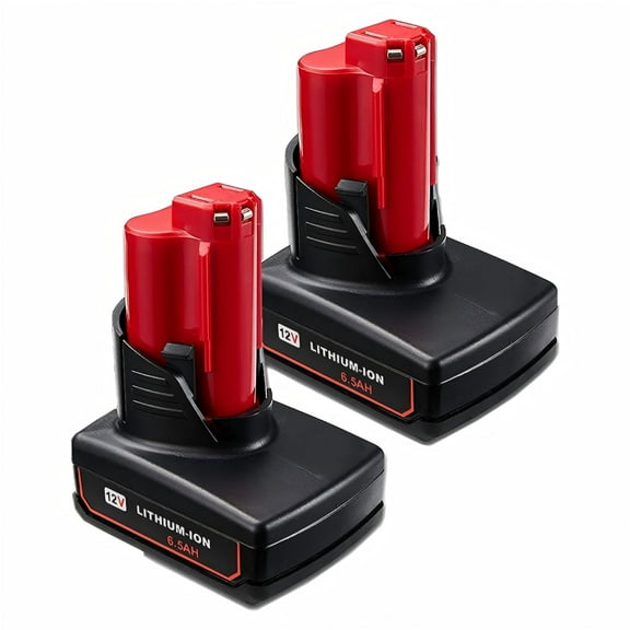 2 Pack 6.5Ah for Milwaukee 12V M-12 Lithium-ion Battery 48-11-2425 48-11-2420