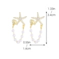 thumbnail image 2 of SUSHANG Starfish Pearl Earrings The Latest European Simple Fashion Is Suitable for Women'S Party Jewelry Earrings, 2 of 4