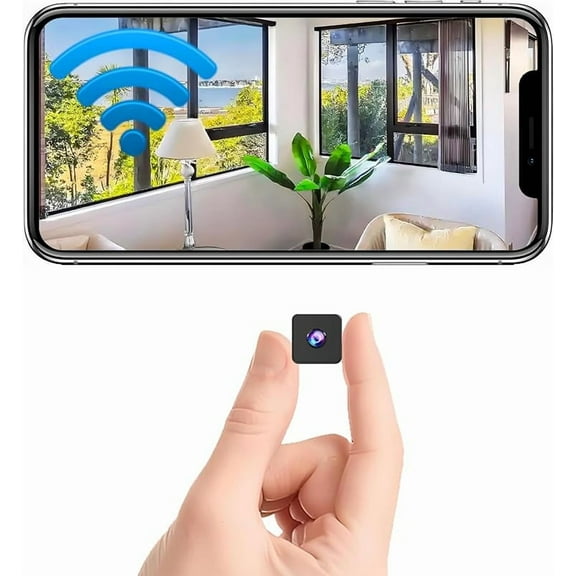Wrongduck Mini Wireless Security Camera, 1080P HD Magnetic WiFi Micro Camera with Motion Detection, Night Vision, Cloud & SD Storage, Nanny Cam for Home, Pet, Baby, and Office Indoor/Outdoor
