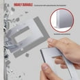 thumbnail image 3 of ENERLITES Elite Series Screwless Decorator Wall Plate Child Safe Outlet Cover, Size 1-Gang 4.68" H x 2.93" L, Unbreakable Polycarbonate Thermoplastic, SI8831-SV, Silver, 3 of 5
