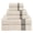 Beige, variant on American Soft Linen 100% Micro Cotton 6 Piece Towel Set Luxury Zero Twist Ultra Soft and Plush Towels for Bathroom