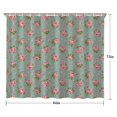 thumbnail image 5 of Pioneer Flower Floral Print Pattern Shower Curtain 84"x72", Bathroom Decorative Shower Curtain Set with 12 Hooks, Waterproof Washable, 5 of 6
