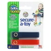 Baby Buddy Secure-A-Toy, Safety Strap Secures Toys, Teether, or Pacifier to Stroller, Highchair, Car Seat, Navy-Red