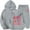 Grey, variant on Tiijoy Toddler Girls Lined Tracksuit Letter Print Hoodie Joggers Set, Sizes 2-3
