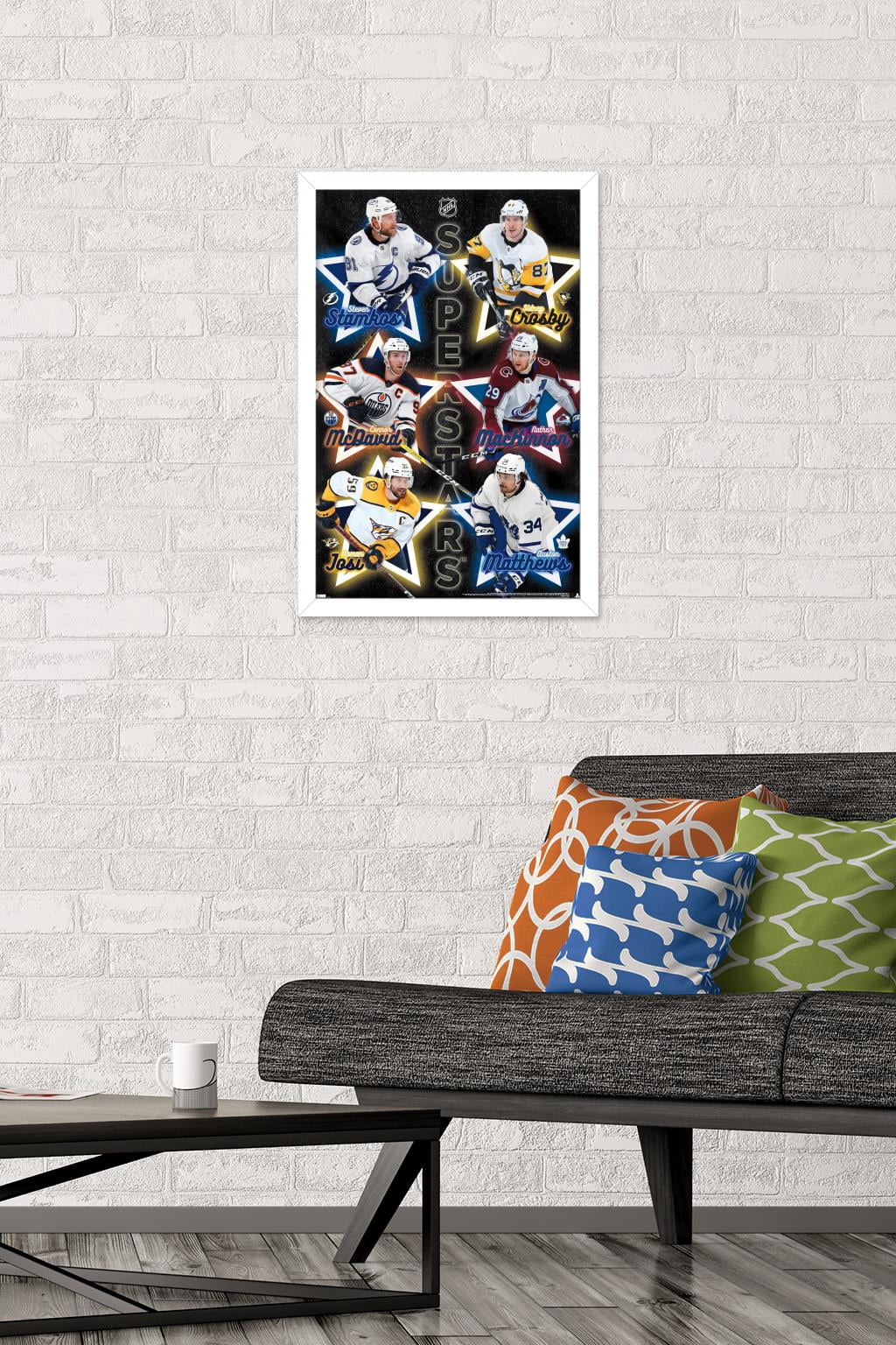 NHL League - Superstars 22 Wall Poster, 14.725" x 22.375" Framed