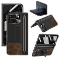 thumbnail image 1 of Funda de cuero PU con stylus para Google Pixel 9 Pro Fold YQODSZ, 1 of 7